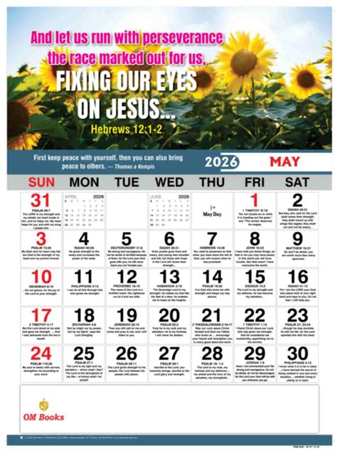 Daily Reading Calendar - 2026 – BibleStore