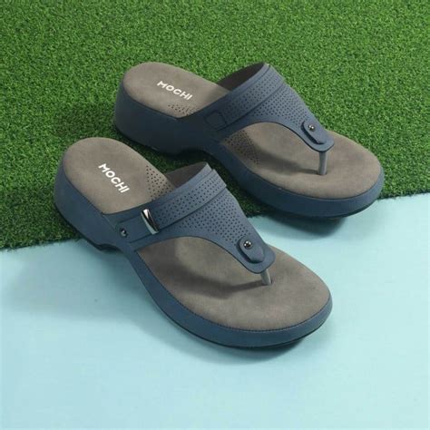 Buy Mochi Women Blue Casual Slippers Online | SKU: 32-1372-45-36 ...