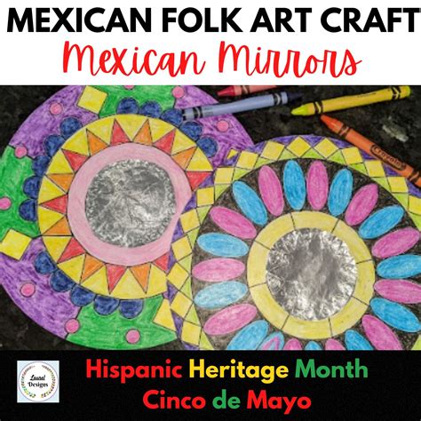 Hispanic Heritage Month-Cinco de Mayo Activity- Mexican Mirror Craft ...