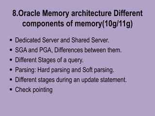 Image result for Memory Components in Oracle DBA