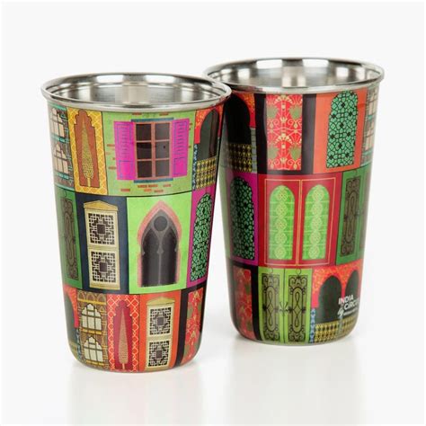 Buy INDIA CIRCUS Mughal Doors Reiteration Set of 2 Stainless Steel ...