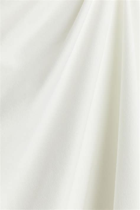 Women's Cream Twist-detail one-shoulder dress | H&M IN