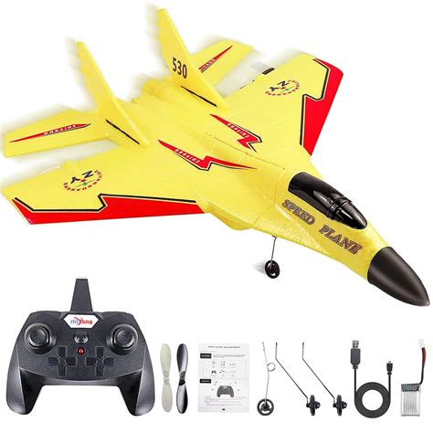 Buy MIRALI Rc Airplanes, Remote Control Airplanes Glider 2.4 GHZ, 2 ...