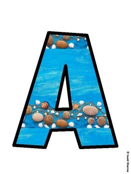 Ocean Bulletin Board Decor Kit, Ocean Bulletin Board Letters school ...
