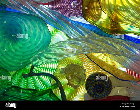 Seafoam Pavilion, Chihuly Bridge of Glass, Tacoma, Washington Stock ...
