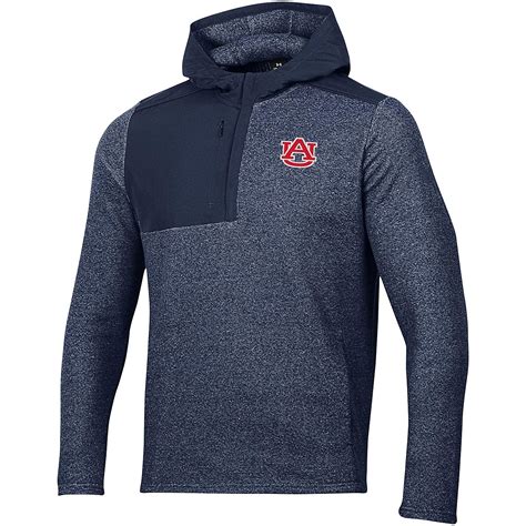 Under Armour Auburn Tigers Survivor Fleece Hoodie Quarter-Zip Jacket ...