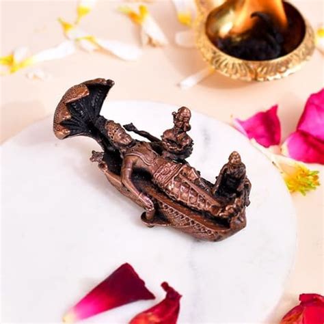 Buy Shyam Antique Creation Brass Lord Vishnu Ji Sleeping On Sheshnag ...