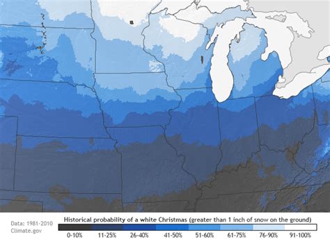 Historical Chances for a White Christmas