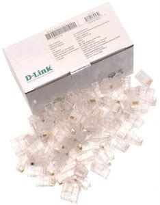 D-Link 100pc RJ45 LAN Modular Plug CAT5 Connector UTP Network Plug LAN ...