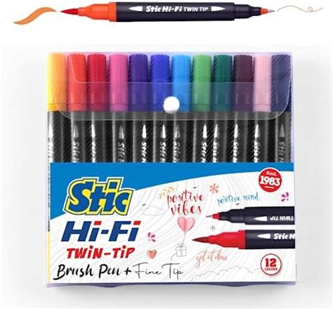 Luxor Carioca : Bi-Color Conical Dual Felt Tip with Washable Ink ...