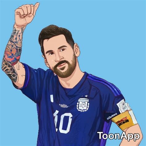 Image result for Messi Cartoon