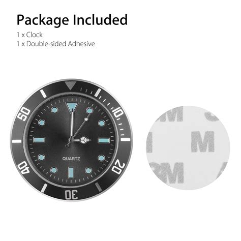 EEEKit Car Dashboard Clock, Universal 5cm Mini Quartz Analog Watch ...