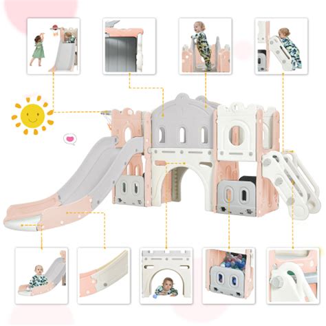 Buy Zedoli Kids Slide Playset Structure Kids Climbers Playhouse for ...