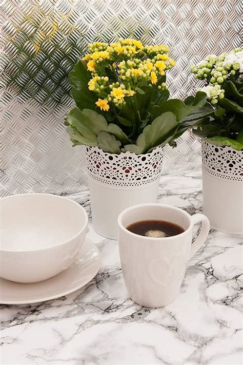 Buy d-c-fix 346-0047-2PKA Decorative Self-Adhesive Film, Marble White ...