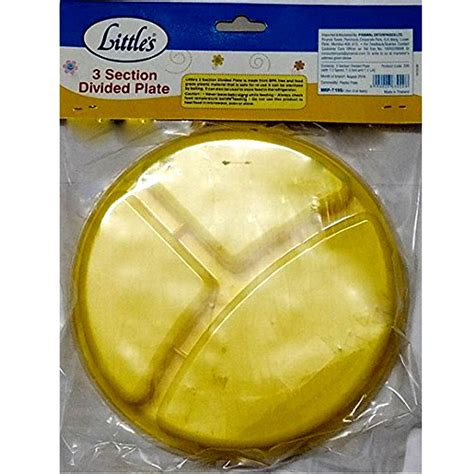 Little's 3 Section Divided Plate With Lid, 3 Count Price, Uses, Side ...