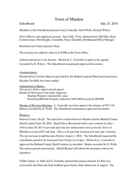 Fillable Online Commissioner, Phil Douglas, Constable, Nancy Gondella ...