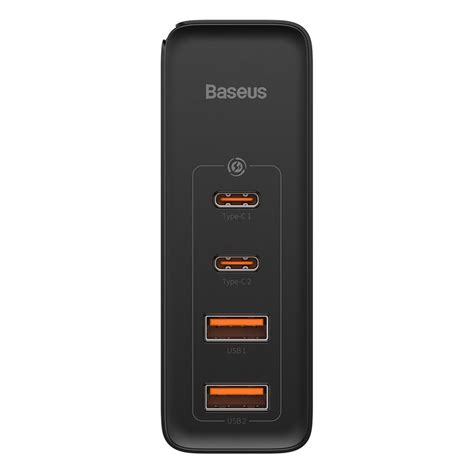Baseus Gan2 Pro 2C+2U 100W Quick Wall Charger Adapter Dual USB+ Dual T ...