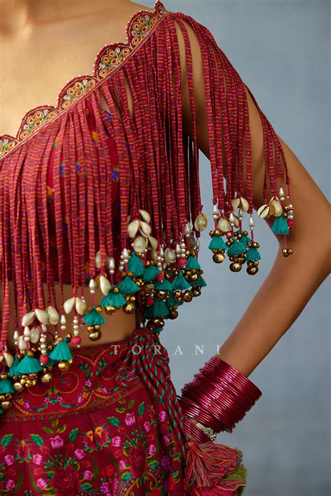 Dil Surkh Afri Blouse – Torani India