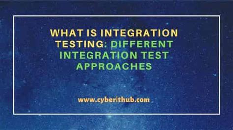 Integration Test 的图像结果