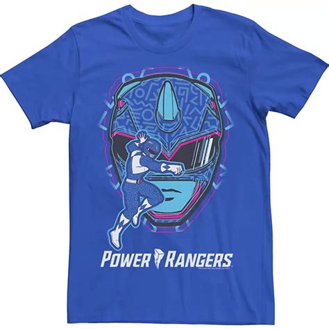 Men's Power Rangers Blue Ranger Hero Shot Tee