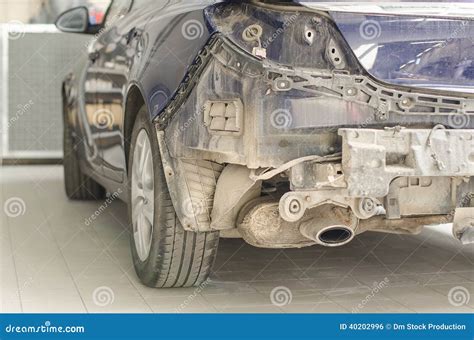Car without a fender. stock photo. Image of destroyed - 40202996