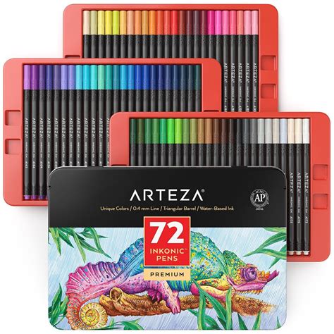 Arteza Fineliner Colored Pens Set, Inkonic, 0.44 mm | Ubuy India