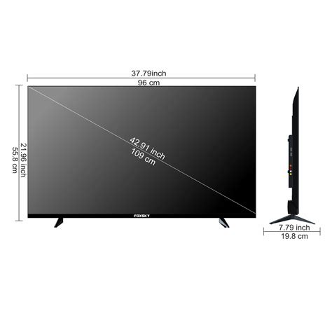 Foxsky 109 cm (43 inches) Full HD Smart LED TV 43FS-VS (Frameless Edit ...