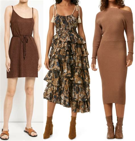 Brown Dress Outfits at Phyllis Lange blog