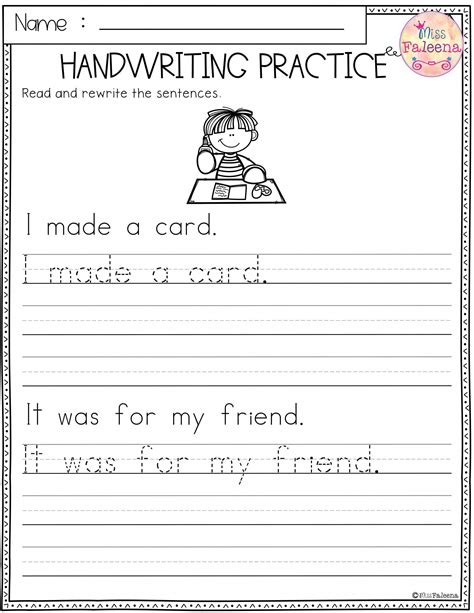 Writing Worksheets For 2Nd Grade | Planner Hexagon