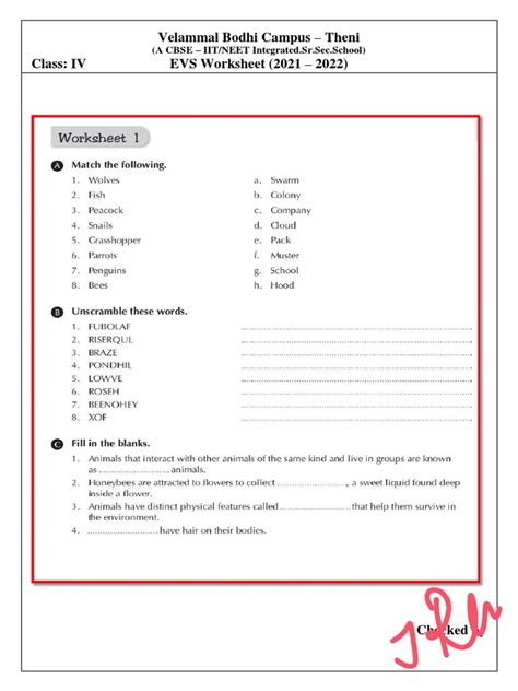 Image result for Class 4 EVS Worksheet