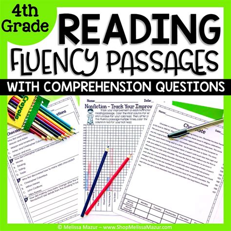 4th Grade Reading Fluency Passages | Reading Comprehension Questions ...