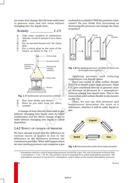 Matter In Our Surroundings - NCERT Book of Class 9 Science