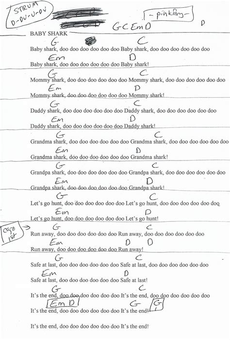 Baby Shark Guitar Tutorial 的图像结果