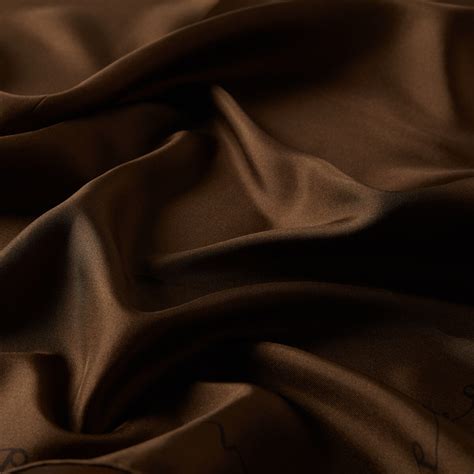 Khaki Signature Silk Twill Scarf | Ipekevi