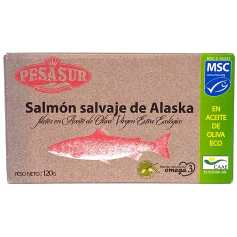 Buy Soldimar Pesasur MSC Alaska Wild Salmon Fillets in Extra Virgin ...