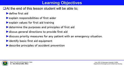 Introduction to basic First Aid | PPTX