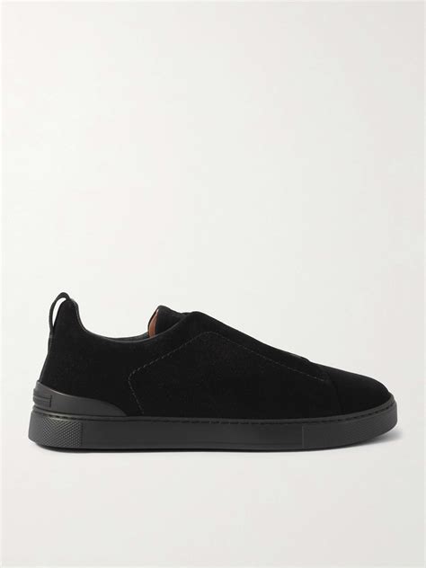 ZEGNA Triple Stitch™ Suede Slip-On Sneakers for Men | MR PORTER