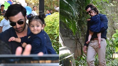 बेटी राहा को गोद में लिए पार्टी में दिखे रणबीर, क्यूटेनस पर फिदा फैंस ...