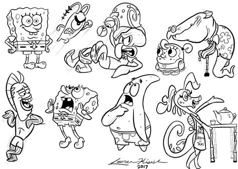 How To Draw Spongebob Squarepants Characters