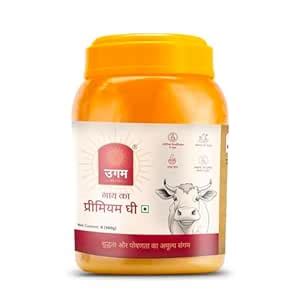 UGAM 100% Pure Cow's Desi Ghee- 1L Jar- Natural, Authentic Taste ...