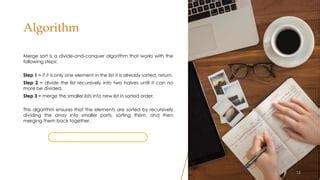 Image result for Merge Sort Algorithm Engineering DSA Notes Mu