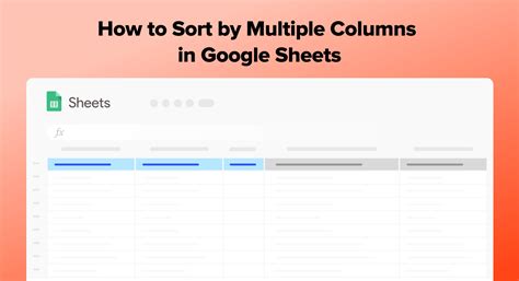 Google Sheets Sort Multiple Columns 的图像结果