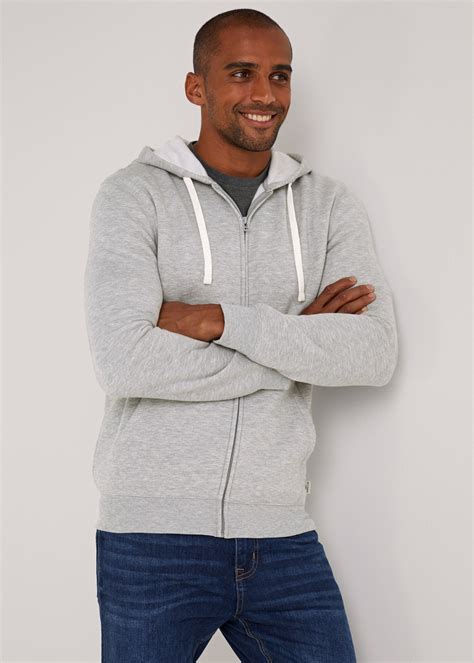 Buy Matalan Grey Essential Zip Up Hoodie Online in Oman - bfab