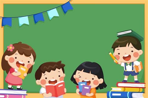 School kids having fun in classroom | Premium Photo