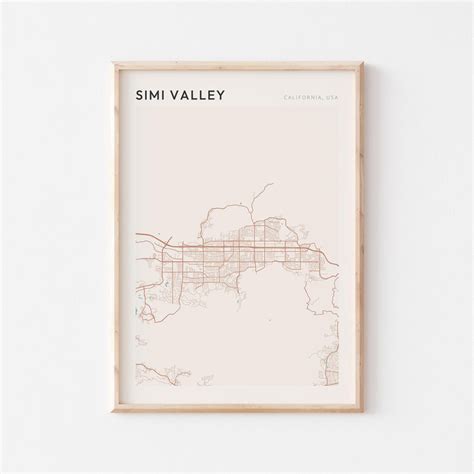 Simi Valley Map Poster, Simi Valley Print, Simi Valley Poster, Simi ...