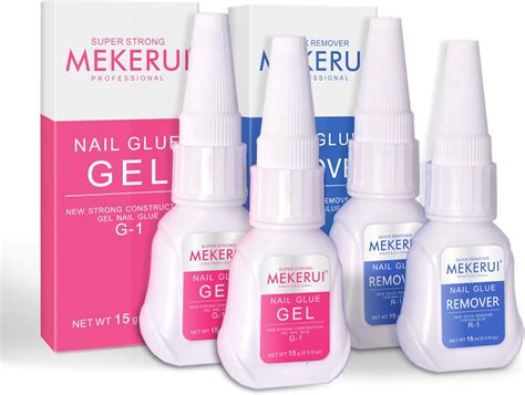 Amazon.com: Mekerui(2 Sets) New Upgrade Super Strong Nail Glue Gel and ...