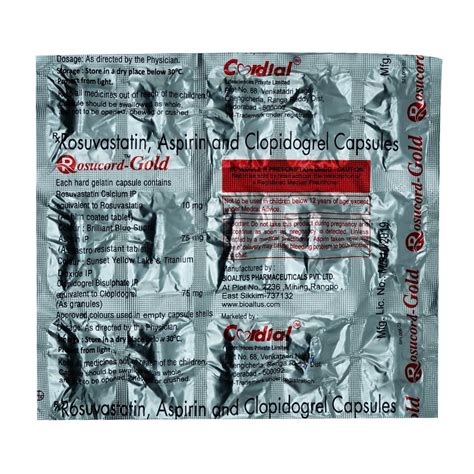 Rosucord Gold 10 -Strip of 15 Capsules : Amazon.in: Health & Personal Care