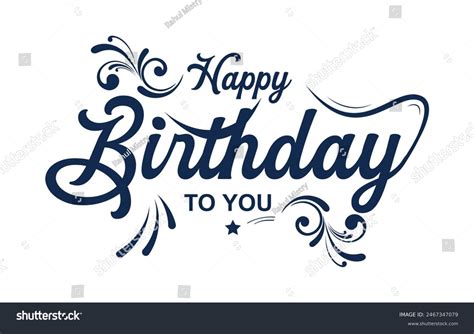 Happy Birthday Handwriting Fonts 104,061 Happy Birthday Font Stock