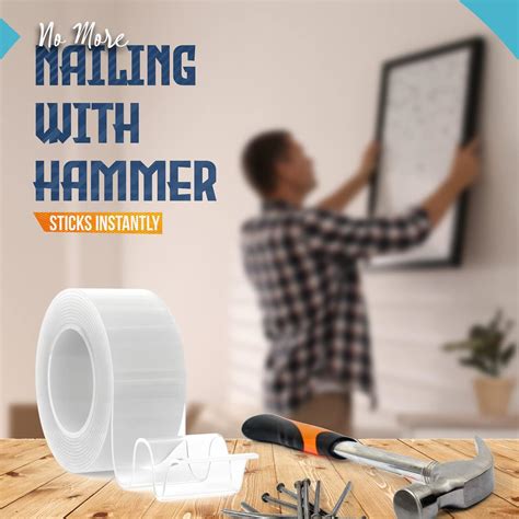 Buy FREEZIUM Double Sided Tape Heavy Duty for Crafts - Nano Tape ...