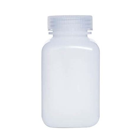 Cole-Parmer Square Wide-Mouth Plastic Bottle, HDPE, 250mL; 12/PK from ...